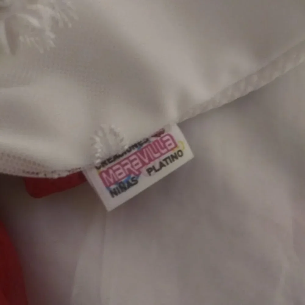 Creaciones Maravilla Platin girls size (8) red and white dress